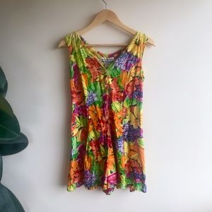 90's Vintage Summer / Spring Romper or Playsuit.